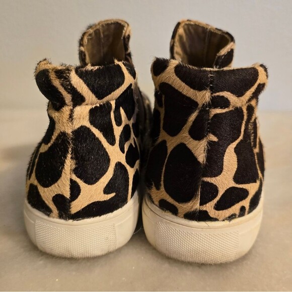 Coconuts Matisse Harlan Giraffe Print Calf hair leather High Top Sneaker Booties - Picture 5 of 12